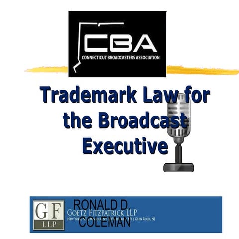 Trademark law for the radio executive