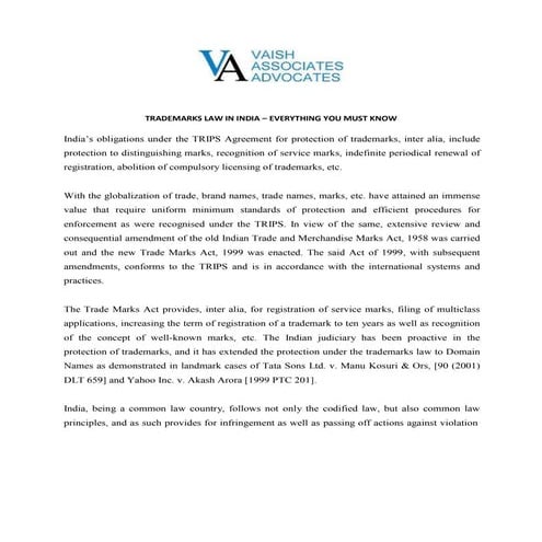 Trademark law in india  everything you must know