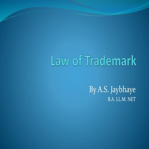 Trademark law ppt
