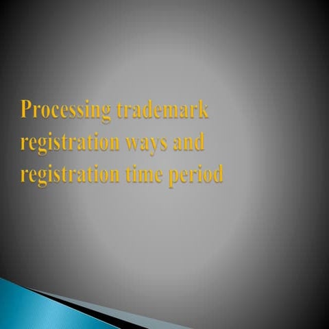 Trademark Registration Process | PPTX