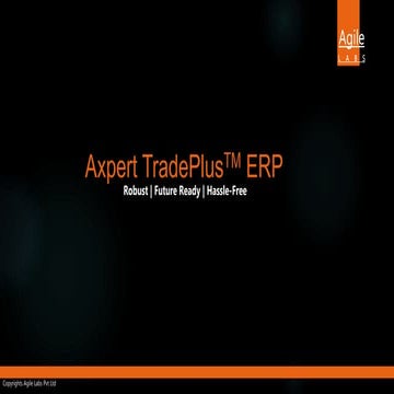 Axpert TradePlus - ERP for Trading and Distribution Business