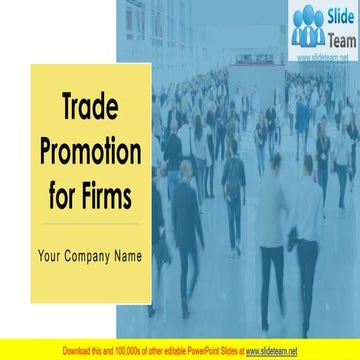 Trade Promotion For Firms PowerPoint Presentation Slides