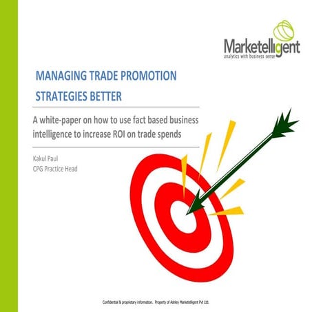 Trade promotion optimization - marketelligent