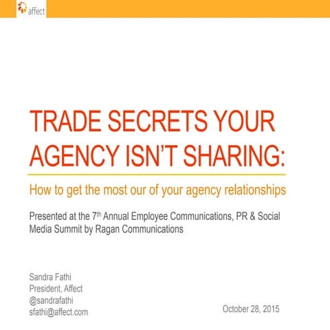 Trade Secrets Your Agency Isn't Sharing