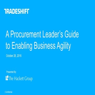 A Procurement Leaders Guide to Enabling Agility 