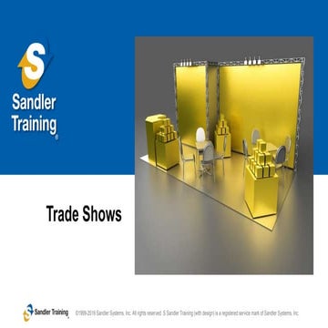 Sandler Approach to Trade shows | PPTX