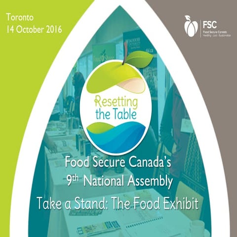 Take a Stand: The Food Exhibit - Resetting the Table 2016