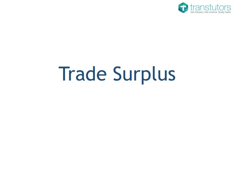 Trade Surplus Economics