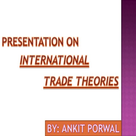 International Trade Theories