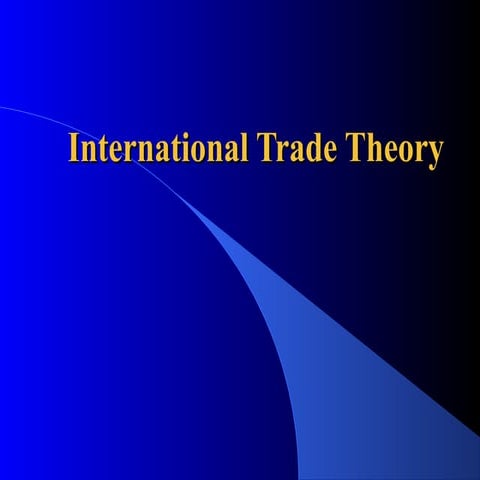 Trade theory ch. 5