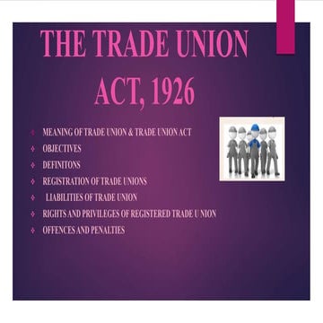 Trade union act, 1926