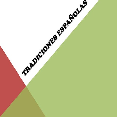Tradiciones españolas
