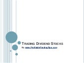 Option trading dividend stocks