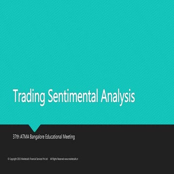 Trading sentimental analysis