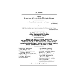 Trading technology amicus curiae brief