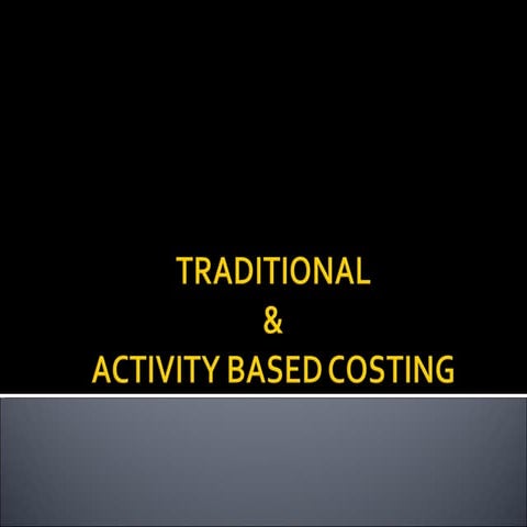 Traditional &amp; Abc