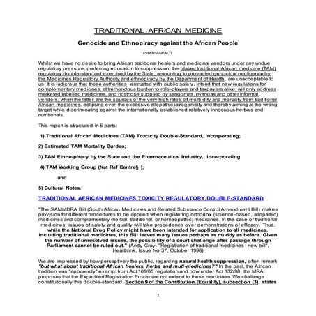 Traditional african medicine