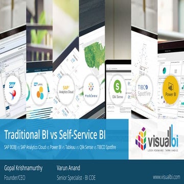 Traditional BI VS Self Service BI