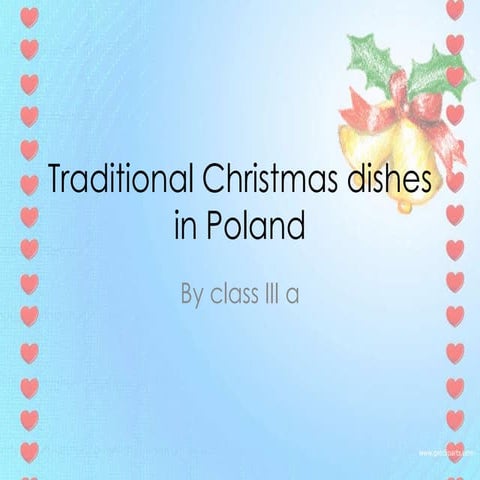 Traditional christmas dishes in poland