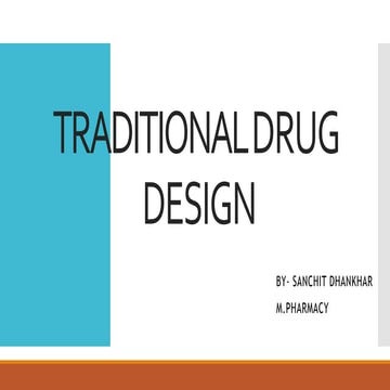 Traditional drug design