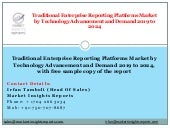 Traditional enterprise reporting platforms by technology advancement and demand 2019 to 2024