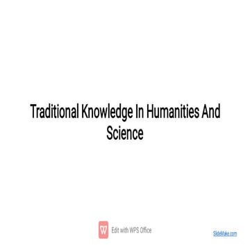 Traditional Knowledge In Humanities And Science.pdf