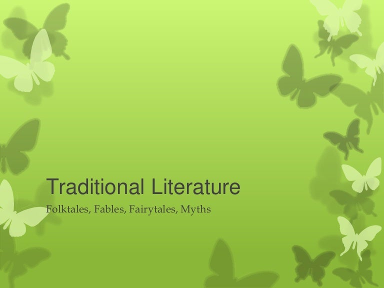 Traditional Literature Powerpoint