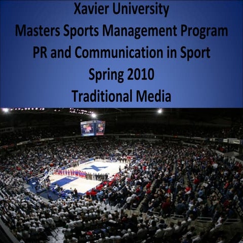 Traditional Media Presentation