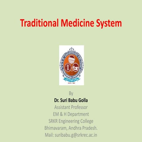 Traditional medicine system eitk Engineering second year R-19 common to all b...