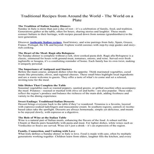 Traditional Recipes from Around the World - The World on a Plate.pdf