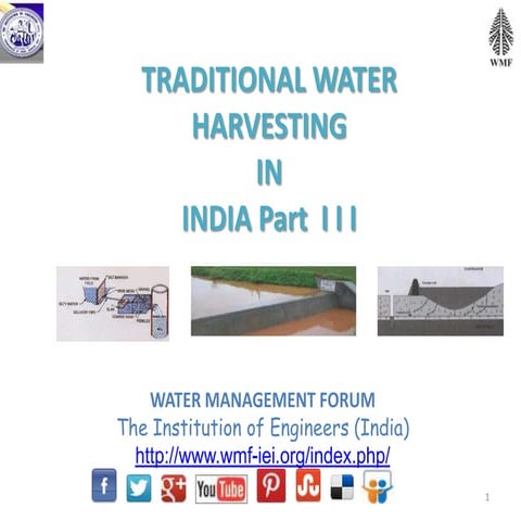 Traditional water harvesting in India Part 3
