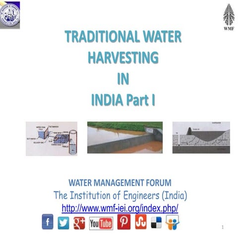 Traditional water harvesting in India Part 1
