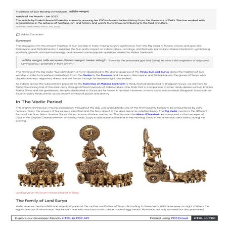 Traditions of Sun Worship in Hinduism - आदिदेव नमस्तुभ्यं.pdf