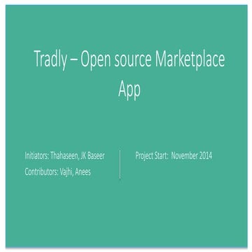 Tradly - Open source marketplace app
