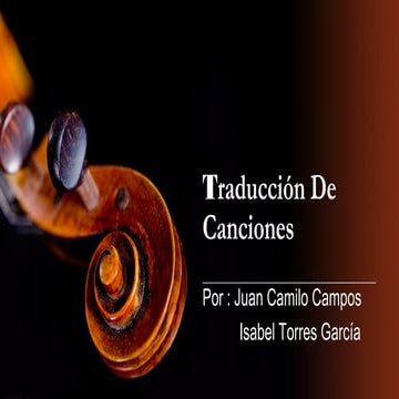 Traducción de canciones