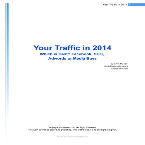 How Get Traffic In 2014