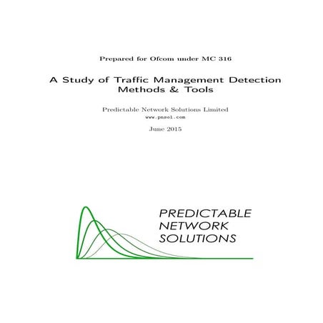 A Study of Traffic Management Detection Methods & Tools