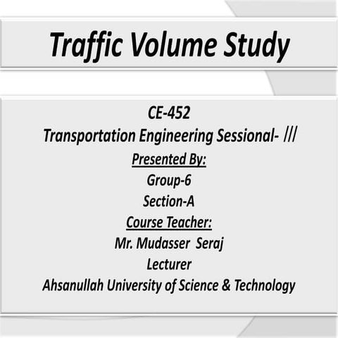 Traffic volume of Panthpath-Russell Square Intersection