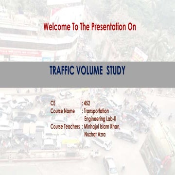 Traffic volume-study