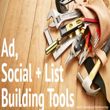 TCS: Ad Tools, Social Marketing Tools + List Building Tools