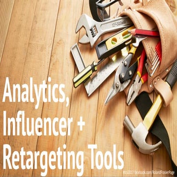 TCS: Analytics Tool, Influencer Marketing Analytics Tools + Retargeting Tools