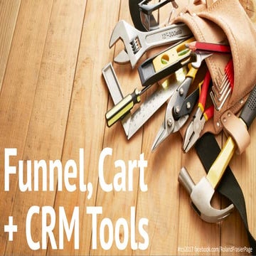 TCS: Funnel Tools, Cart Tools + CRM Tools