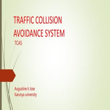 Traffic collision avoidance system
