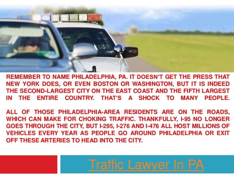Traffic Ticket Attorneys in Pennsylvania