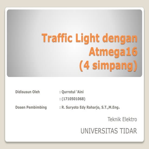 Traffic light dengan atmega16