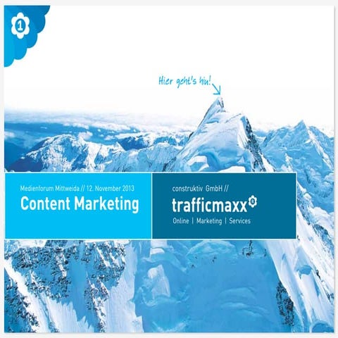 trafficmaxx - Content Marketing Workshop - Medienforum Mittweida 2013