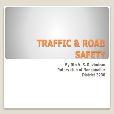 Traffic & road safety