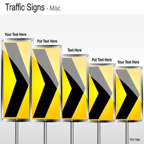 Traffic signs misc powerpoint presentation templates