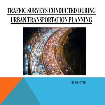 Traffic surveys seminar 