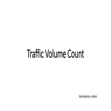 Traffic volume count                             .pptx